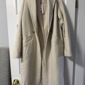 Dynamite Cream Trench Coat for Women